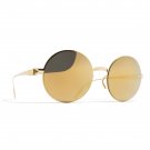 Sunglasses Mykita JANIS F9 Gold Round Gold Mirrored Bernhard willhelm