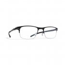 New Original Eyeglasses Mykita JOHN SILVER/BLACK Unisex Silver Square