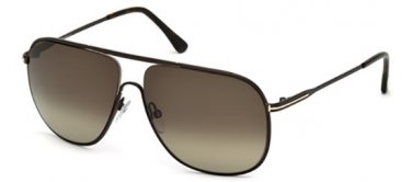 New Original Sunglasses Tom Ford Dominic TF 0451 02B Men Black Square Gradient