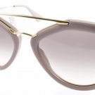 Sunglasses Prada Cinema PR 12QS TKP4K0 Cinema Opal Pink Matte Aviator Gradient