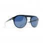 Sunglasses Mykita LESTER SILVER SAPHIRE BLUE FLASH Unisex Blue Round Gradient