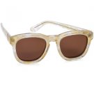 Sunglasses Wildfox CLASSIC FOX DELUXE GOLD GLITTER Gold Square Gold Mirrored