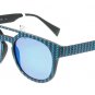 Sunglasses Eyeye IS014 TWI.021 Unisex Blue Round Blue Mirrored