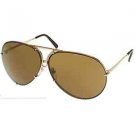 Sunglasses Porsche 8478 A Unisex Gold Aviator  with extra silver mirrored lenses