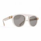 Sunglasses Mykita MMRAW001 816 Raw Champagne Unisex Grey Round Maison Margiela