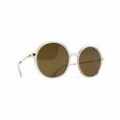 Sunglasses Mykita ANANA Champagne/Glossygold 914 Unisex Clear Round Gold Mirrore