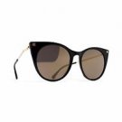 Sunglasses Mykita DESNA Black/Glossy Gold 919 Women Black Cat-eye Gold Mirrored