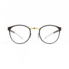 Eyeglasses Mykita GIORGIO Gold/Terra 172 Unisex Brown Round Decades Collection