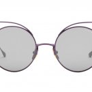 New Original Sunglasses Dita BELIEVER 23008-C-PUR Women Purple Round Gold Mirror