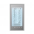 T12AB2 HealthmateForever TENS Unit Electrical Muscle Stimulator Silver in Silver + 2 Pairs of Pads