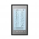 T12AB2 HealthmateForever TENS Unit Electrical Muscle Stimulator Black in Silver + 2 Pairs of Pads
