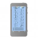 T12AB HealthmateForever TENS Unit Electrical Muscle Stimulator Silver + 5 Pairs of Pads