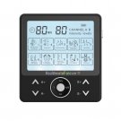 PRO10AB2C HealthmateForever TENS Unit Electrical Muscle Stimulator Black + 4in1 Leads Wire and 1 Pai
