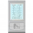 NK10AB HealthmateForever TENS Unit Electrical Muscle Stimulator Silver + 4in1 Leads Wire and 1 Pair