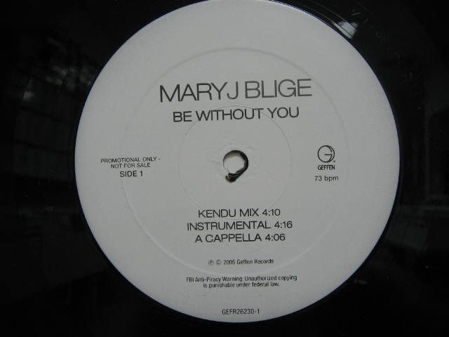 MARY J.BLIGE * BE WITHOUT YOU