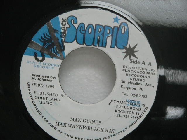 MAX WAYNE BLACK RAT * MAN GUINEP