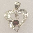 Garnet 925 Sterling Silver Pendant Jewelry with Soul