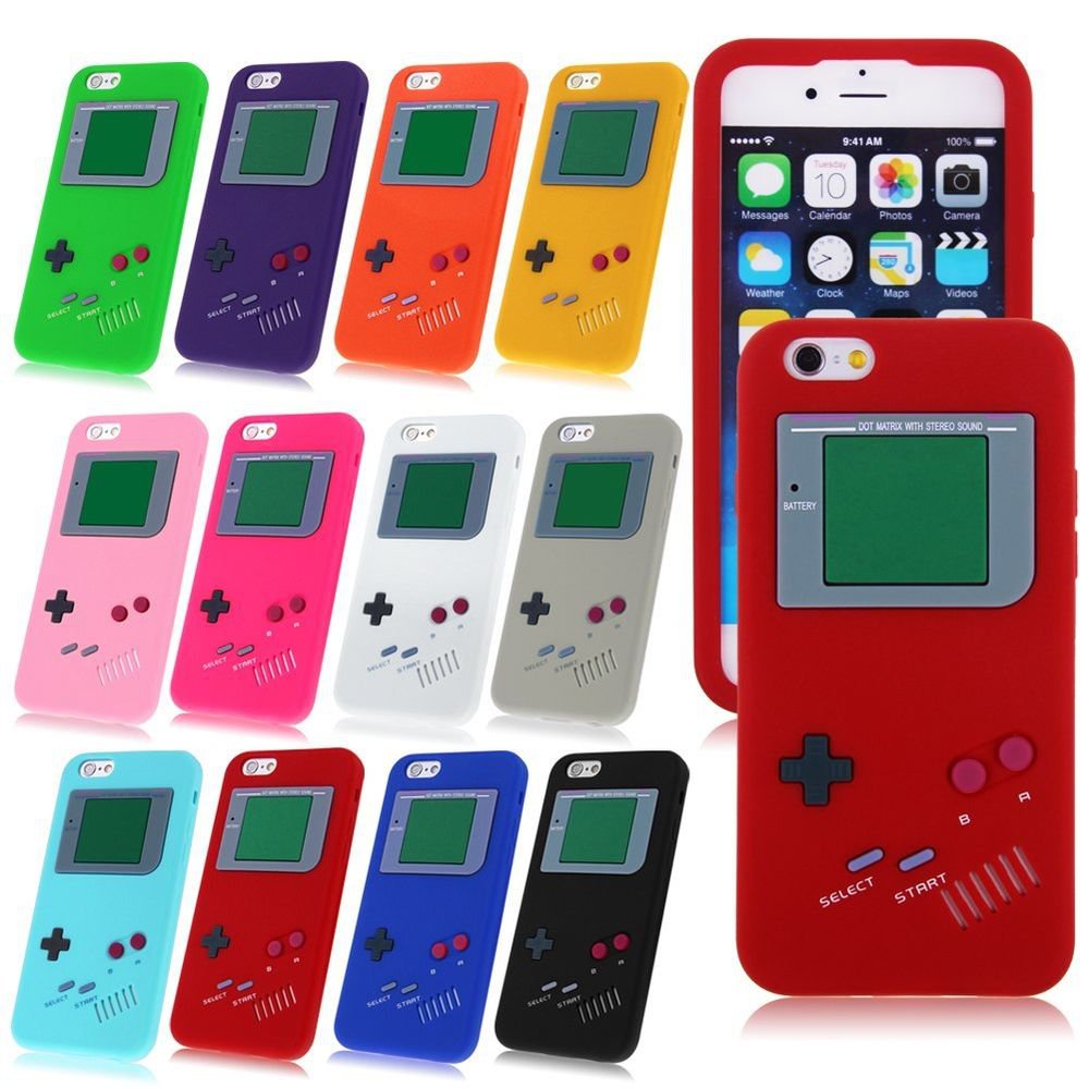 Iphone 6 Gameboy Case 4.7" Soft Silicone Game Boy Rubber Vintage 3d Gel