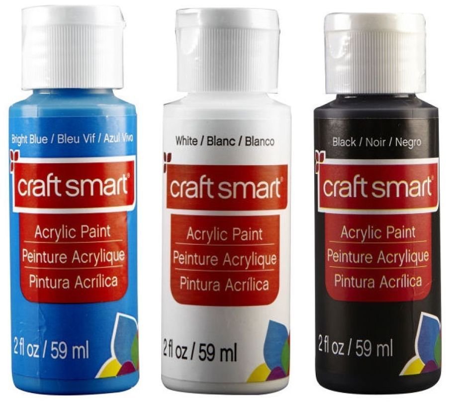 Lot of 3 Craft Smart Acrylic Paint 2 Fl. oz Art Supplies Crafting