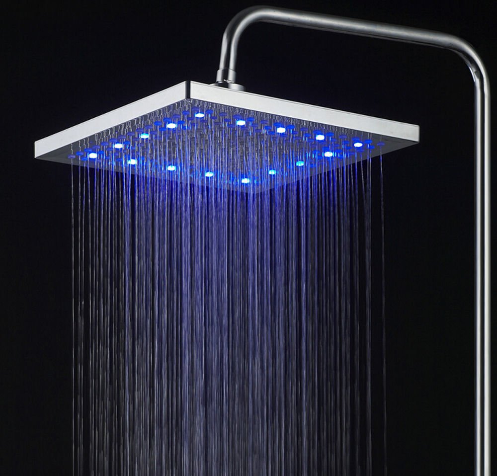 LED Light Rain Top Shower Head