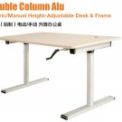 Sit To Stand Desk  Double Column Alu
