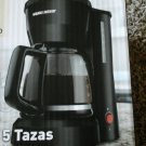Black and Decker DCM600B 5-Cup Coffeemaker, Black Adjustable Coffee Spouts
