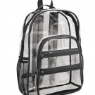 Clear plastic backpack - Valubag Brand New Black See Through Security Plastic