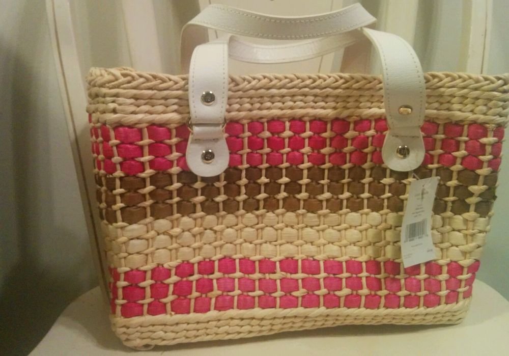 kate spade basket weave tote