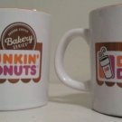 Two Dunkin Donuts Coffee Mugs Bakery Series 14 oz.