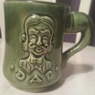 Vintage coffee cup mug green dad Japanese : Vintage coffee mugs