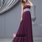 Sash Sweetheart Chiffon Floor Length Bridesmaid Dress Gown