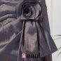 Elegant Ruffle Flower Decoration Sweetheart Floor Length Taffeta Bridesmaid Dress