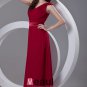 One Shoulder Pleated Ankle Length Chiffon Woman Bridesmaid Dress