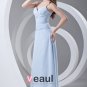 Spaghetti Straps Pleated Floor Length Chiffon Woman Bridesmaid Dress