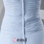 Spaghetti Straps Pleated Floor Length Chiffon Woman Bridesmaid Dress