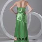 Satin Ruffle Strapless Floor Length Bridesmaid Dress