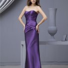 Delicate Sheath Strapless Taffeta Floor Length Bridesmaid Dresses