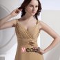 Chiffon Ruffle V-Neck Floor Length Bridesmaid Dresses