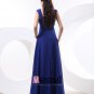 Chiffon Ruffle Shoulder Straps Floor Length Bridesmaid Dress Gown
