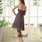 Chiffon Sweetheart Neckline Sash Knee Length Bridesmaid Dress Gown