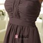 Chiffon Sweetheart Neckline Sash Knee Length Bridesmaid Dress Gown