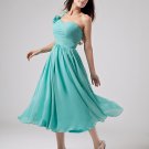 Empire One Shoulder Chiffon Bridesmaid Dress