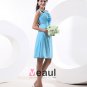 Beautiful Spaghetti Straps Empire Knee Length Chiffon Women's Bridesmaid Dresses