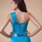 One Shoulder Ruffle Sleeveless Zipper Floor Length Charmeuse Bridesmaid Dresses