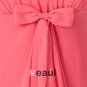 Floor Length Round Collar Ruffles Pleated Chiffon Bridesmaid Dress