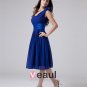 Chiffon One Shoulder Sash Knee Length Bridesmaid Dresses