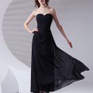 Fashion Sweetheart Neckline Ankle Length Ruffle Chiffon Bridesmaid Dress