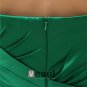 Strapless Neckline Thigh Length Pleated Satin Sleeveless Woman Bridesmaids Dresses