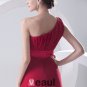 Fashion Chiffon Pleated Sloping Sleeveless Floor Length Bridesmaid Dress