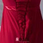 Slim Ruffle Design Strapless Floor Length Chiffon Bridesmaid Dress